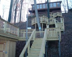 Outdoor Stairs and Deck – Sweetwater Lake, IN